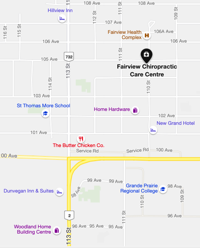 How to find Fairview Chiropractic Centre